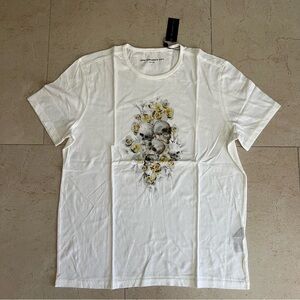 John Varvatos GRAPHIC TEES | MENS FLORAL SKULL TEE